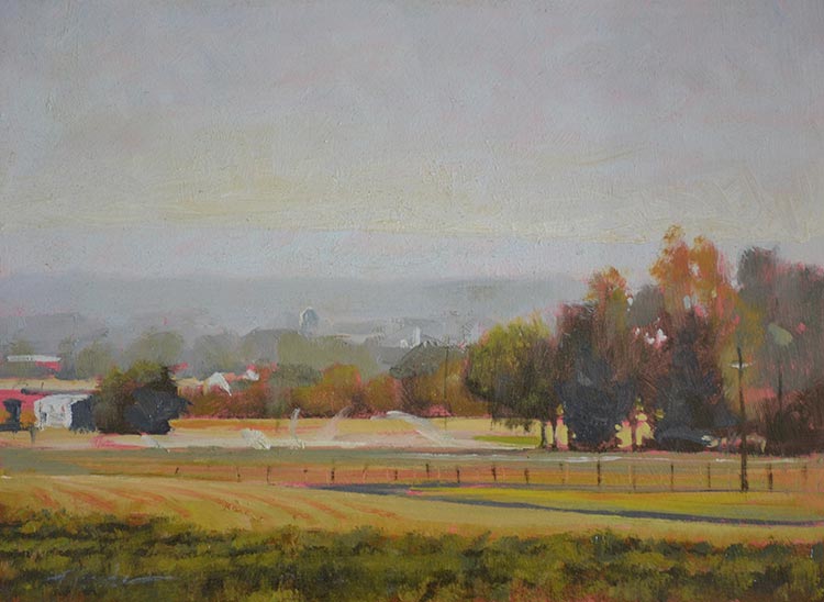 Todd Telander landscape titled, "From Garrison Creek"